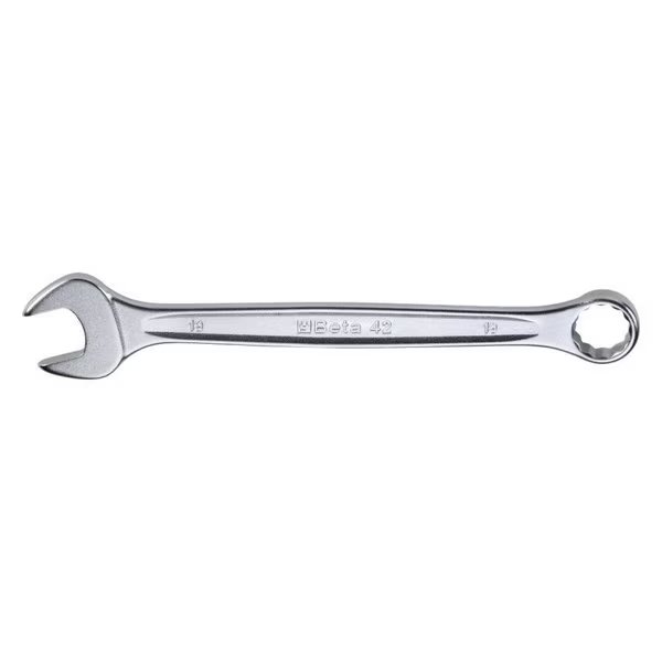 13mm 12 Point Offset Combination Wrench, Slim Profile, Ergonomic Design, Chrome-plated, Beta, Mfr#: 000421013
